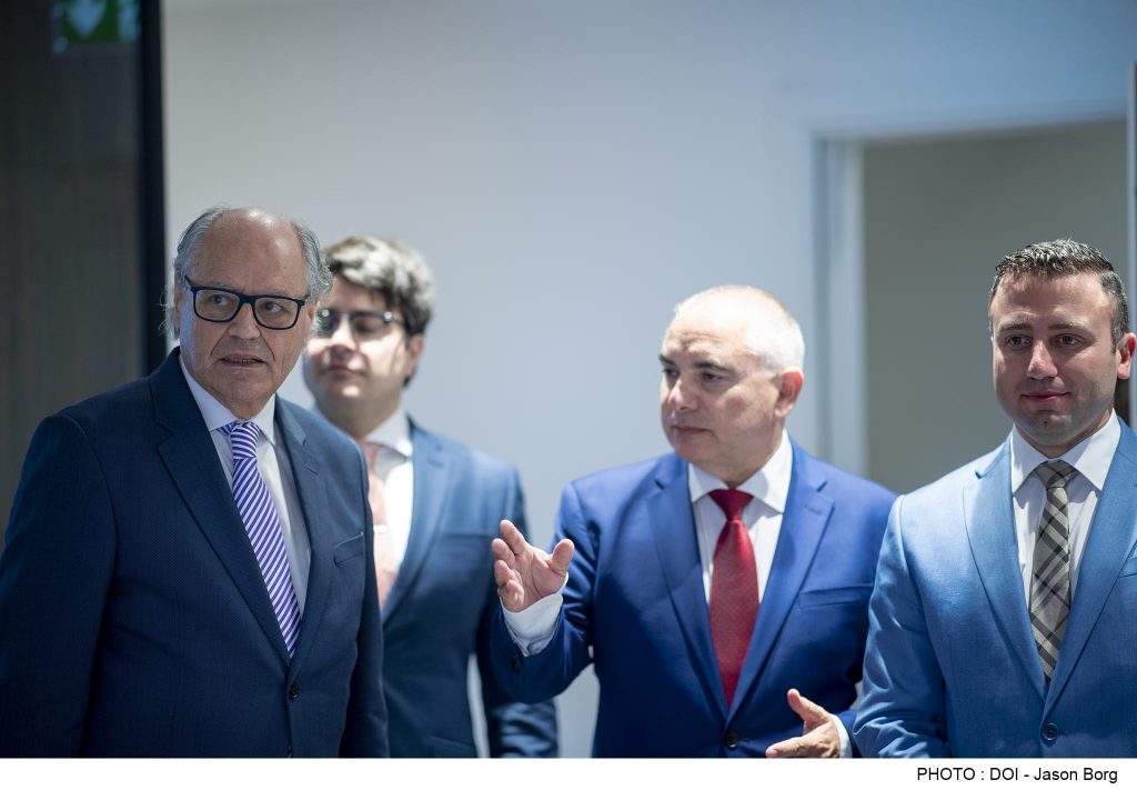 Minister for Finance and Financial Services Edward Scicluna and Parliamentary Secretary for Financial Services and Digital Economy Clayton Bartolo inaugurate the Malta Digital Innovation Authority’s new offices - ADDITIONAL