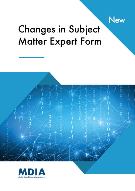 Changes in Subject Matter Experts Form - MDIA