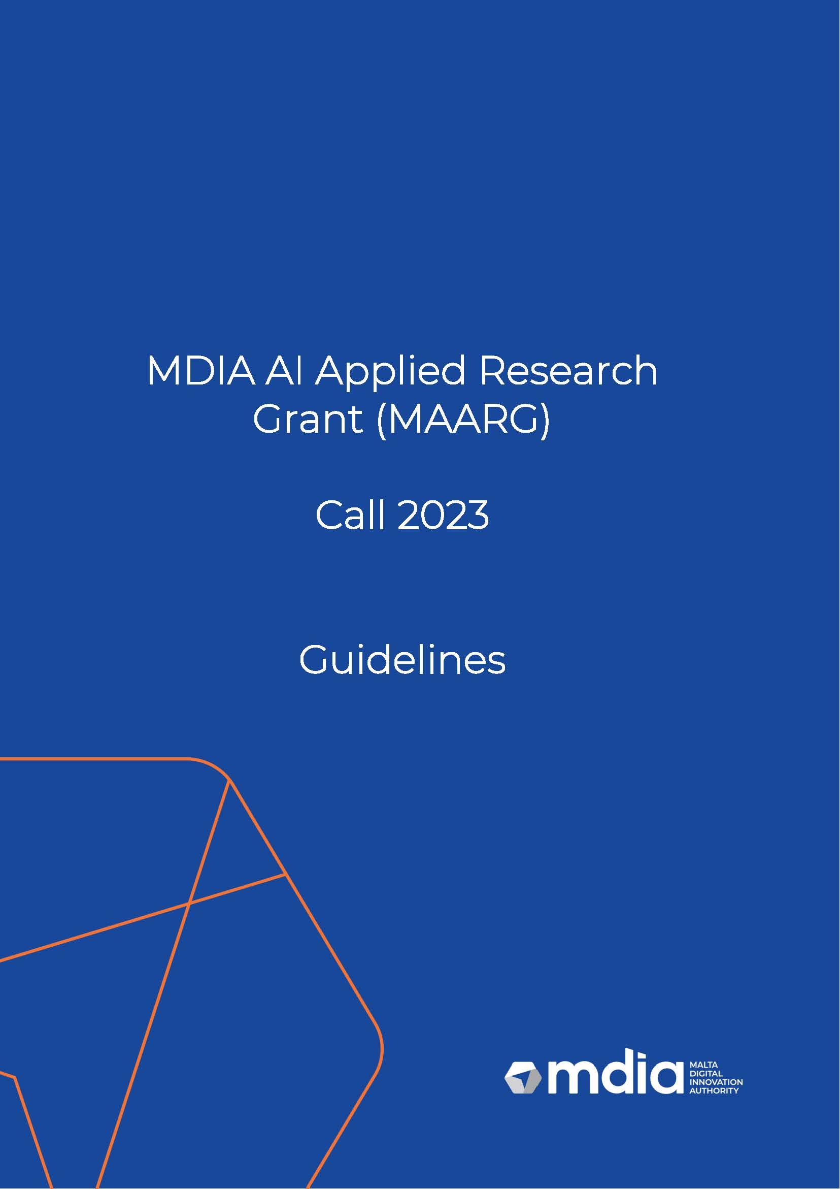 MAARG Guidelines 2023 - Call 2 - Cover Image